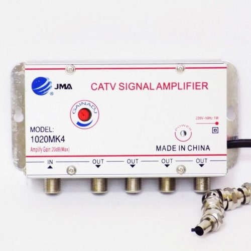 JMA CATV antennajel erősítő 20dB max. 4 kimenettel