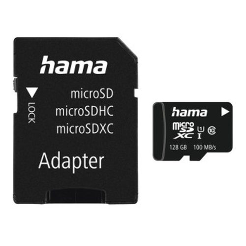 Hama 128GB MicroSDXC kártya SD adapterrel, UHS-I, V10