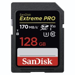   Sandisk Extreme Pro 128GB SDXC A2, V30, U3 170/90MB/s memória kártya