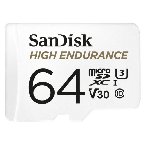 Sandisk High Endurance Card 64GB MicroSDXC U3, V30 100/40MB/s memória kártya