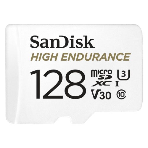 Sandisk High Endurance Card 128GB MicroSDXC U3, V30 100/40MB/s memória kártya