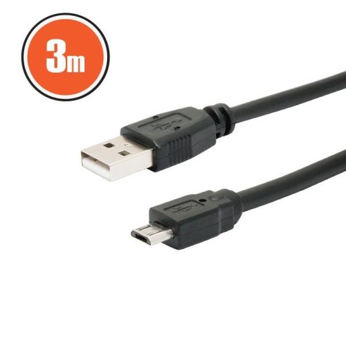 Delight 20327 USB A - micro USB kábel, 3m