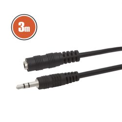   Globiz 3,5mm Jack dugó - 3,5 Jack aljzat hosszabbító kábel, 3m