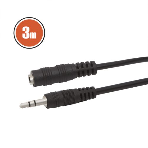 Globiz 3,5mm Jack dugó - 3,5 Jack aljzat hosszabbító kábel, 3m
