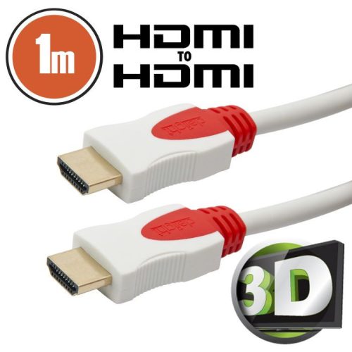 Delight HDMI 1.4 kábel fehér 1m