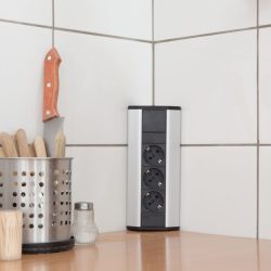 Sarokelosztó - 3 x 250V, 16A - alumínium ház