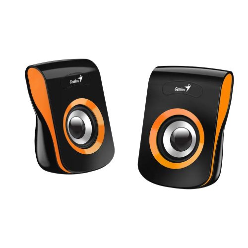 Genius SP-Q180 2.0 USB tápegységes hangszóró fekete/narancs