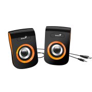 Genius SP-Q180 2.0 USB tápegységes hangszóró fekete/narancs