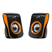 Genius SP-Q180 2.0 USB tápegységes hangszóró fekete/narancs