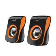 Genius SP-Q180 2.0 USB tápegységes hangszóró fekete/narancs