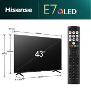 Hisense 43E7NQ 108cm UHD 4K Smart QLED TV