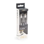 Delight Adatkábel - iPhone - Type-C - 2A - 2 m - szürke