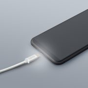 DeLight microUSB adatkábel, LED fénnyel, 1m
