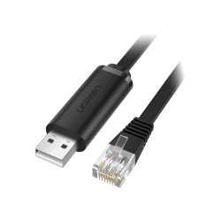 Ugreen CM204 USB-RJ45 konzolkábel, 3 m (fekete)