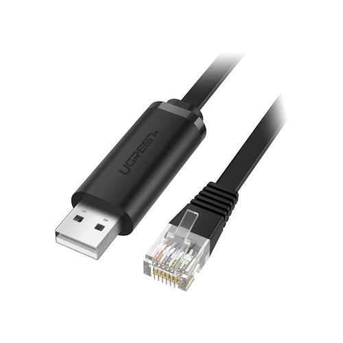 Ugreen CM204 USB-RJ45 konzolkábel, 3 m (fekete)