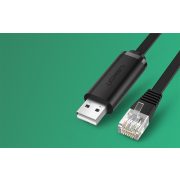 Ugreen CM204 USB-RJ45 konzolkábel, 3 m (fekete)