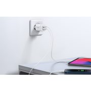Ugreen X514 USB + USB-C fali töltő, GaN, 20 W (fehér)