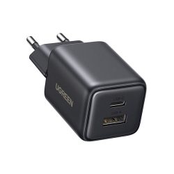 Ugreen X514 USB + USB-C fali töltő, GaN, 20 W (fekete)