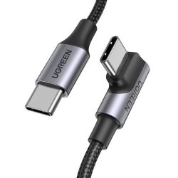 UGREEN USB-C kábel ferde véggel, 100W, 1m