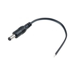   Nestron AP009 DC tápcsatlakozó 25cm kábelen; apa; 5,5/2,1mm
