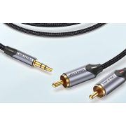Vention BCNBK 2xRCA (Cinch) 3.5mm jack kábel, 8m