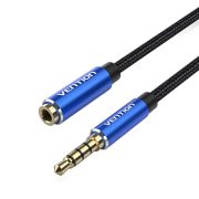 Vention BHCLI 3m kék audió kábel TRRS 3.5mm dugó - 3.5mm alj
