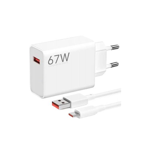 Xiaomi 67W HyperCharge Combo (Type-A) hálózati gyorstöltő + USB kábel