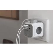 BlitzWolf BW-EC2 8 az 1-ben aljzat 4xAC / 2 x USB-A / 2 x USB-C