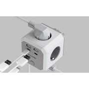 BlitzWolf BW-EC2 8 az 1-ben aljzat 4xAC / 2 x USB-A / 2 x USB-C