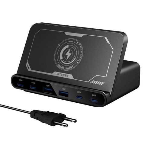 BlitzWolf BW-S27 160W asztali töltőállomás vezeték nélküli töltéssel