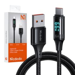 Mcdodo CA-361 Type-C USB-C - USB-C kábel kijelzővel, 1,2m