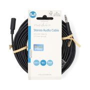Nedis CAGL22050BK100 3,5mm sztereó jack hosszabbító kábel, 10m