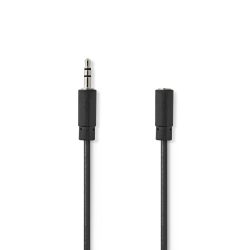   Nedis CAGL22050BK20 3,5mm sztereó jack hosszabbító kábel, 2m