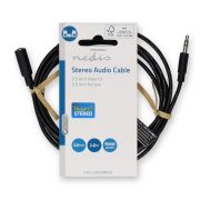 Nedis CAGL22050BK20 3,5mm sztereó jack hosszabbító kábel, 2m