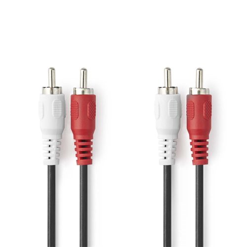 Nedis CAGL24200BK50 RCA kábel, 5m
