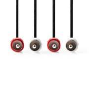 Nedis CAGL24200BK50 RCA kábel, 5m