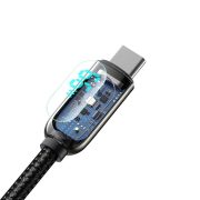 Baseus Display Fast Charging USB-A - USB-C kábel, 2m