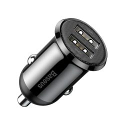 Baseus autós USB töltő, 2x USB-A, 4,8A