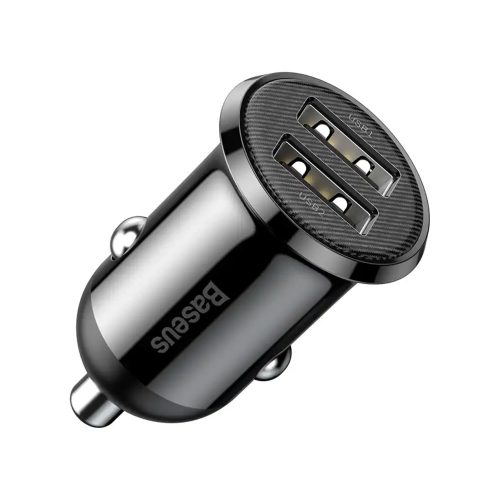 Baseus autós USB töltő, 2x USB-A, 4,8A