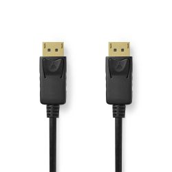   Nedis CCGL37010BK20 Display-port kábel 4K@60Hz, aranyozott csatlakozók, 2m