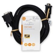 Nedis CCGL59000BK30 D-SUB VGA monitor kábel, 3m