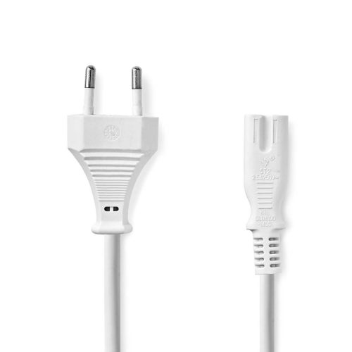 Nedis táp kábel IEC-320-C7, 2 x 0.75 mm, 2m, CEGL11040WH20