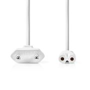 Nedis táp kábel IEC-320-C7, 2 x 0.75 mm, 2m, CEGL11040WH20
