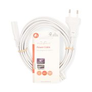 Nedis táp kábel IEC-320-C7, 2 x 0.75 mm, 3m, CEGL11040WH30