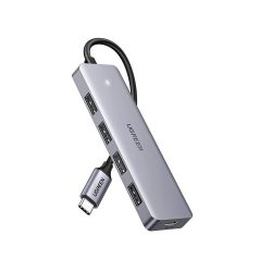 UGREEN 4 az 1-ben hub adapter USB-C - 4x USB 3.0 + USB-C