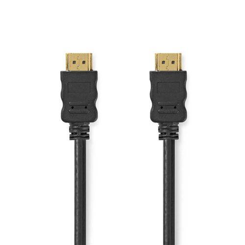 Nedis CVGL34060BK05 Ultra HD 4K HDMI kábel ARC, 18 Gbps, aranyozott csatlakozók, 0,5m