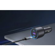Ugreen 130W 3-Port Fast Car Charger, autós USB gyorstöltő