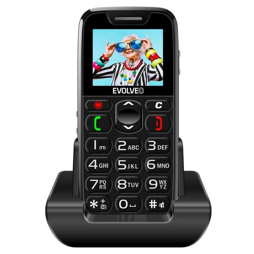 Evolveo Easyphone EP501 Black mobiltelefon