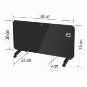 Home FK431WIFI smart konvektor fűtőtest, üveg, 2000W