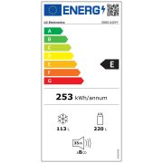 LG GBBSJ10EPY Alulfagyasztós hűtőszekrény
